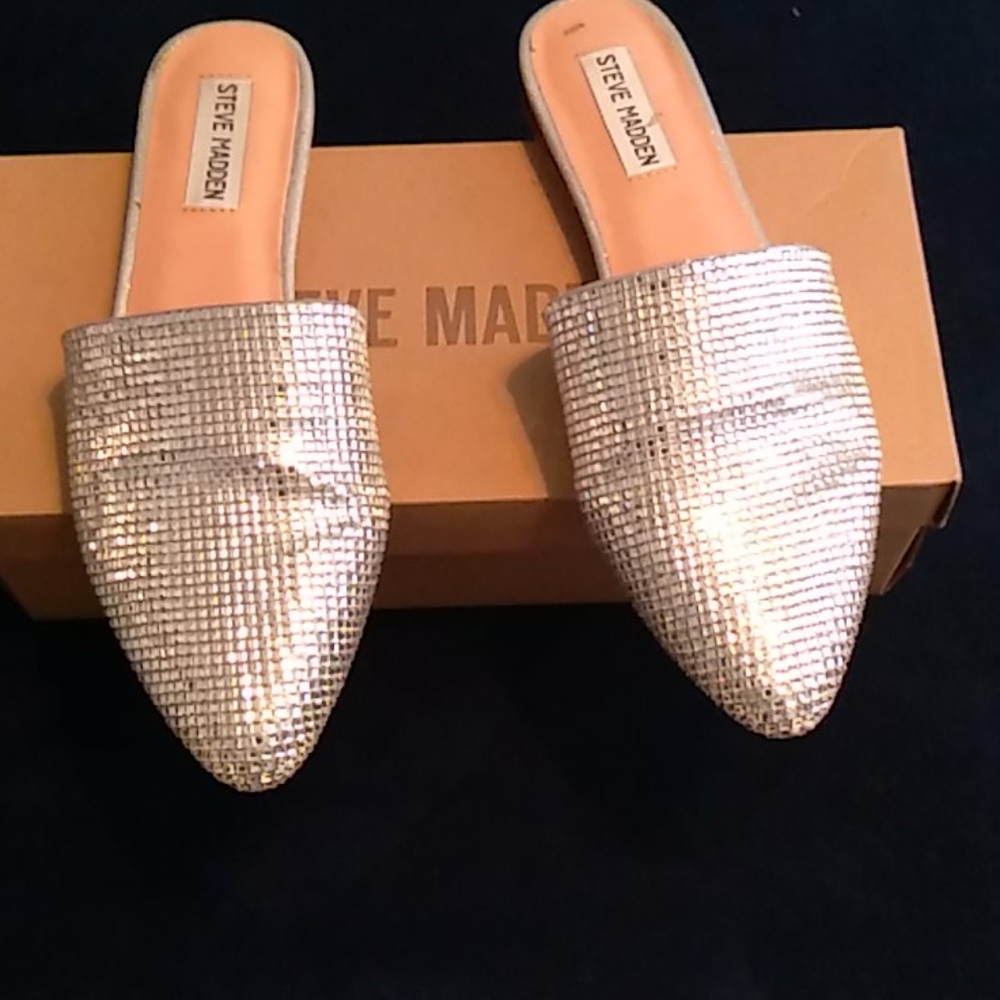 Steve madden Crystal mules size 81/2